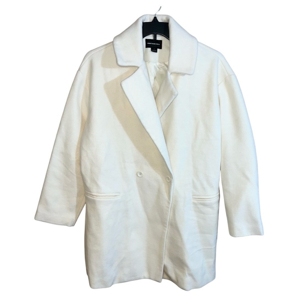 Something Navy Pea Coat Women’s Size 1 XS Beige New